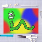 Mousseline Vers en papier de tissu décoratif (Artisanat)