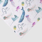 Mousseline Vers La Mer Nous Allons Tissus Papier (Détail)