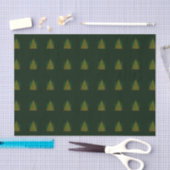 Mousseline Vert Élégant Arbre de Noël Papier Tissu (Artisanat)