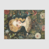 MOUSSELINE VICTORIAN GARDEN FILLE DÉCOUPAGE TISSUE PAPIER (Recto)