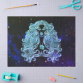 Mousseline vierge papier tissu zodiaque vierge (Artisanat)