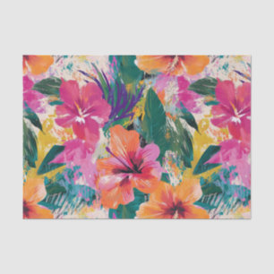 Mousseline Vivid papier de découpage Abstrait de l'Hibiscus