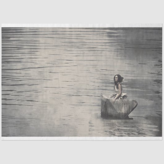 Mousseline Voile Onwords - Mobilier Decoupage Papier (Recto)