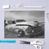 Mousseline Voiture classique ancienne dans un papier Junkyard (Artisanat)