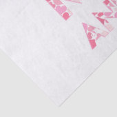 Mousseline VOUS AIMER À LA LUNE - Coeurs roses Papier Tissu (Détail)