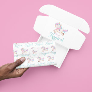 Mousseline Vous Êtes Magique Unicorn Tissu Papier