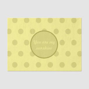 Mousseline Vous Êtes Mon Papier Tissu Sunshine (Beurre Jaune)