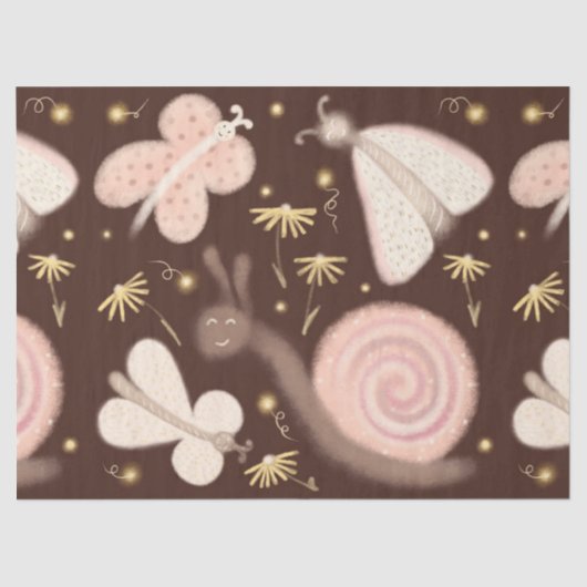 Mousseline Whats de papillon en papier de tissus (Recto)