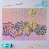 Mousseline William Morris FLEURS ET FEUILLE Tissus Papier (Artisanat)