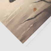 Mousseline Wolf en forêt 2 papier découpage (Détail)