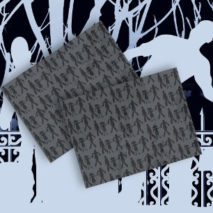Mousseline Zombies Motif Marcher Morts Tissu Papier