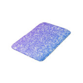Mousserend blauw en Paars glitter Badmat (Gekanteld)