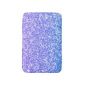 Mousserend blauw en Paars glitter Badmat (Voorkant Verticaal)