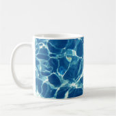 Mousserend blauw water koffiemok (Links)