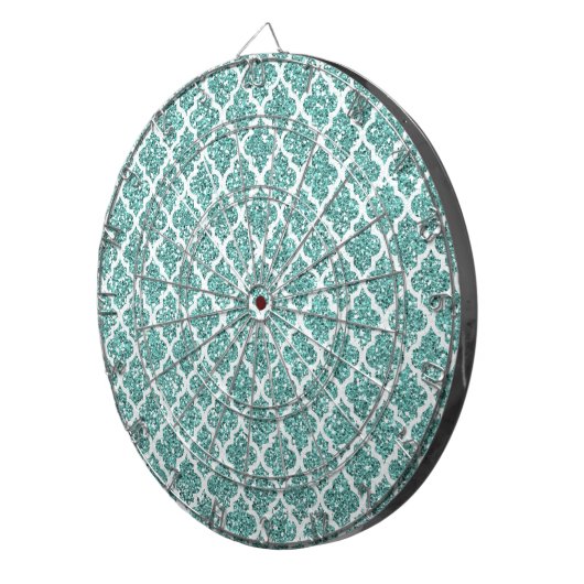 Mousserend Blauwgroen Dartbord (Voorkant Rechts)