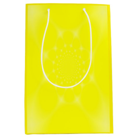 mousserend geel medium cadeauzakje (Voorkant)
