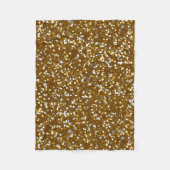 Mousserend Gold Glitter Fleece Deken (Voorkant)