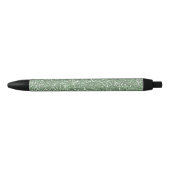 Mousserend Green Faux Glitter Zwarte Inkt Pen (Voorkant)