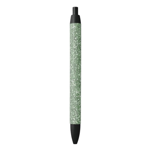 Mousserend Green Faux Glitter Zwarte Inkt Pen (Voorkant Verticaal)