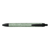Mousserend Green Faux Glitter Zwarte Inkt Pen (Achterkant)