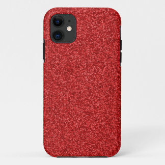 Mousserend Red Glitter iPhone 11 Hoesje