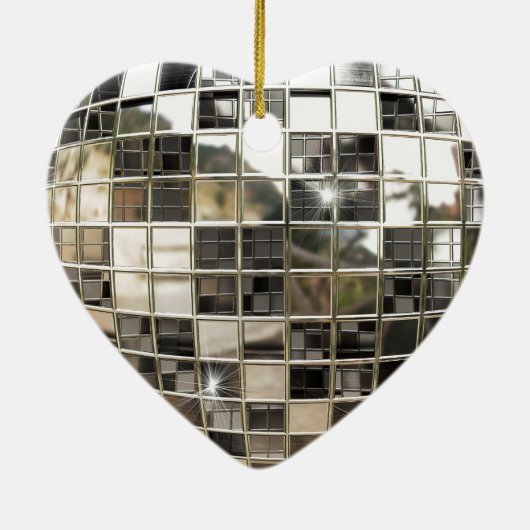 Mousserend Silver Disco Ornament (Achterkant)