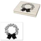 Mousserend Wreath Rubberstempel (Gestempeld)