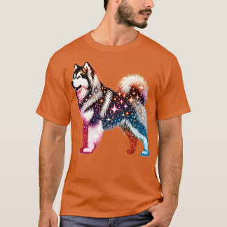 Mousserende Alaskan Malamute T-shirt