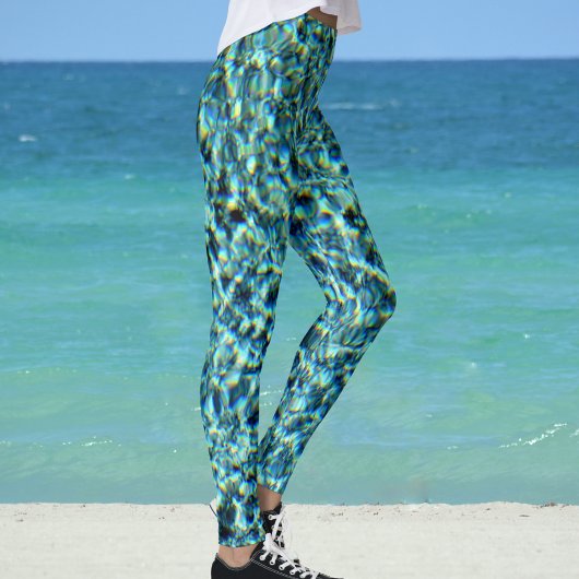 Mousserende Aqua Blue Water Glam Leggings