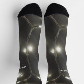 Mousserende BIG Silver Lights Cust. Crew Socks Sokken (Top)
