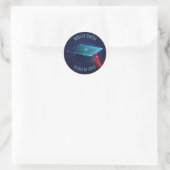 Mousserende blauwe verloopdop, klasse 20XX Ronde Sticker (Tas)