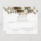 Mousserende Bloemen Chuppah Canopy Trouwen RSVP (Voorkant / Achterkant)
