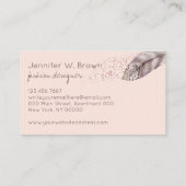 Mousserende Boho Girly stomproze doezelaar Visitekaartje (Achterkant)