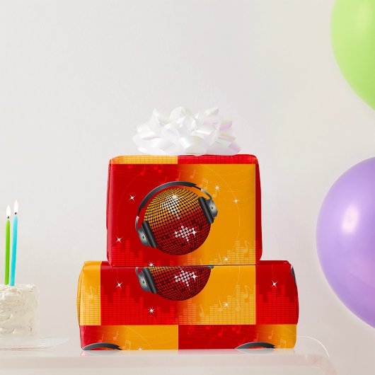 mousserende Disco Ball Cadeaupapier