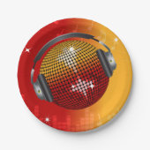 mousserende Disco Ball Papieren Bordje (Voorkant)