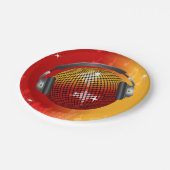 mousserende Disco Ball Papieren Bordje (Gekanteld)