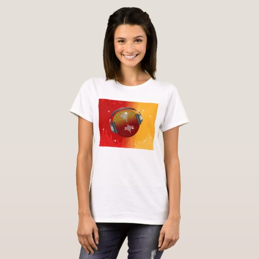 mousserende Disco Ball T-shirt (Voorkant volledig)