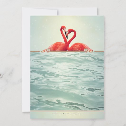 Mousserende Flamingo Bachelorette Party Invitation Kaart (Achterkant)