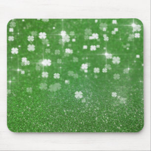 Mousserende glazen klaver - Mousepad Muismat