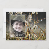 Mousserende grasfoto's Levensgevierd Kaart (Achterkant)