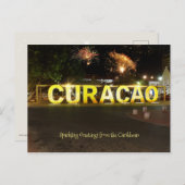 Mousserende groeten uit Curaçao Briefkaart (Voorkant / Achterkant)