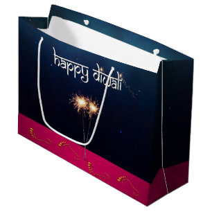Mousserende Happy Diwali - Grote Gift Bag Large Cadeauzakje