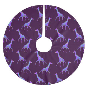 Mousserende Hippie Style Paarse Giraffe Kerstboom Rok
