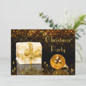 Mousserende kerst kaart (Staand voorkant)