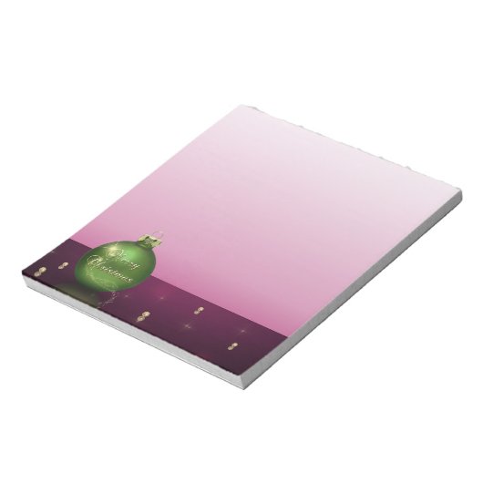 Mousserende kerstbal notitieblok (Gedraaid)