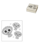 Mousserende kruipen 	rubberstempel (Gestempeld)