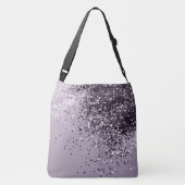 Mousserende lavender Lady Glitter #1 Crossbody Tas (Achterkant)