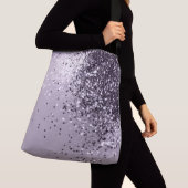 Mousserende lavender Lady Glitter #1 Crossbody Tas (Dichtbij)