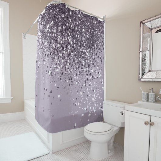 Mousserende lavender Lady Glitter #2 #sjiny #decor Douchegordijn (In situ)