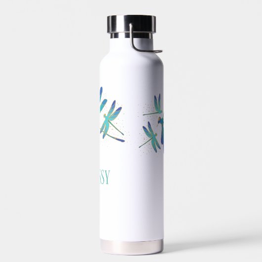 Mousserende libellen waterfles (Links)